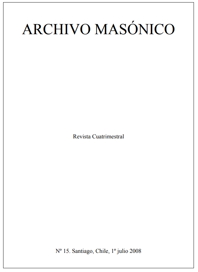Archivo Masónico N° 15