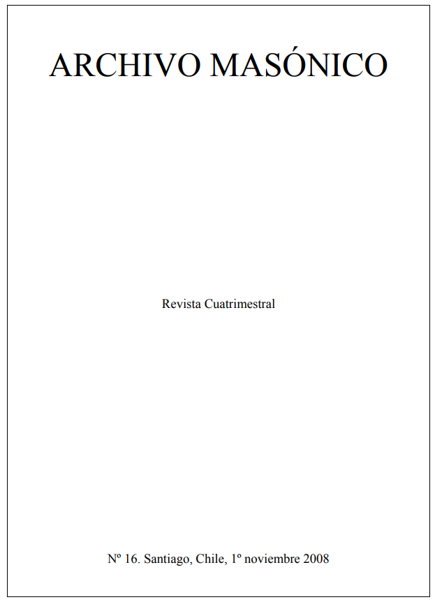 Archivo Masónico N° 16