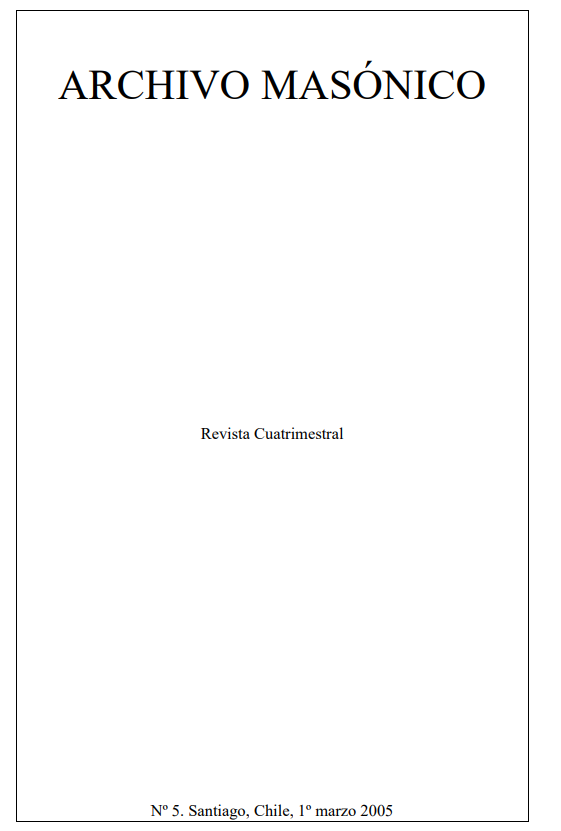 Archivo Masónico N° 5